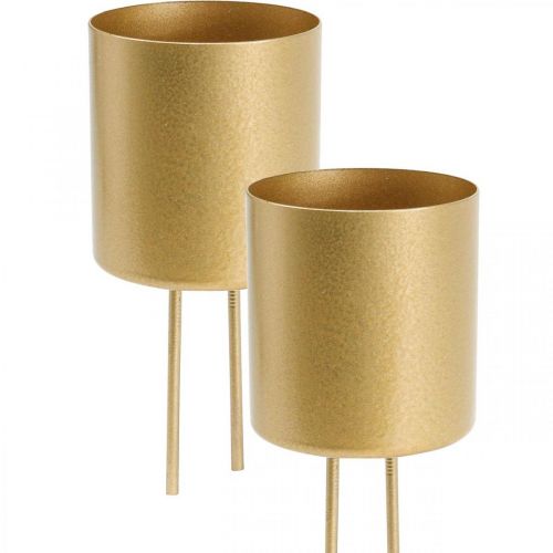 Artikel Kerzenhalter zum Stecken Gold Teelichthalter Metall Ø5cm 4 St