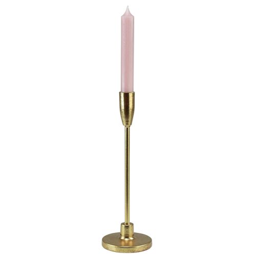 Artikel Kerzenständer Gold Stabkerzenhalter Metall H26cm