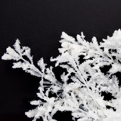 Artikel Kunstzweig gefrostet Dekozweig Winterdeko Weiß 78cm 2St