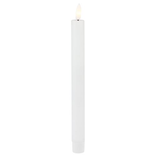 Artikel LED Kerzen mit Timer Stabkerzen Echtwachs Weiß 25cm 2 St