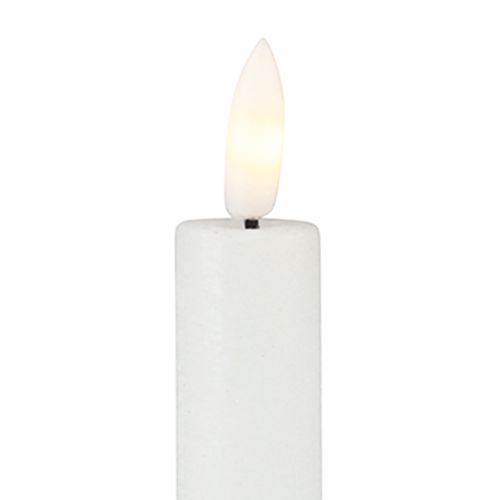 Artikel LED Kerzen mit Timer Stabkerzen Echtwachs Weiß 25cm 2 St