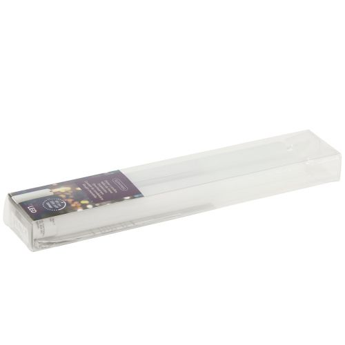 Artikel LED Kerzen mit Timer Stabkerzen Echtwachs Weiß 25cm 2 St
