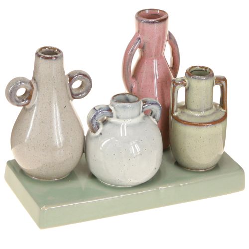 Artikel Mini Vase Set aus Keramik für Wohnraumdekoration 14cm