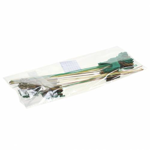 Artikel Dekostecker Hirsch Gold, Braun, Grün Sortiert 8cm 18 St