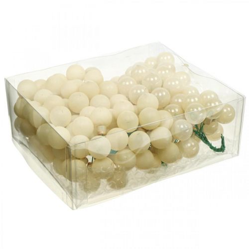Artikel Mini Weihnachtskugeln Creme Mix Matt/Glanz Ø20mm 140 St