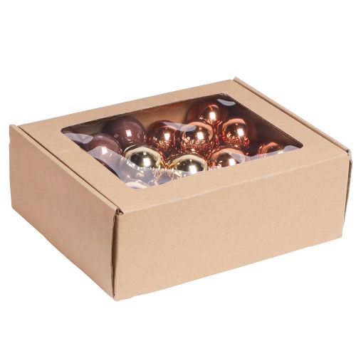 Artikel Spiegelbeeren Weihnachtskugeln Gold Braun Ø40mm 32 St
