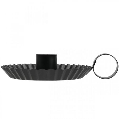 Artikel Kerzenständer Schwarz Metall Stabkerzenhalter Ø9,5cm 4 St