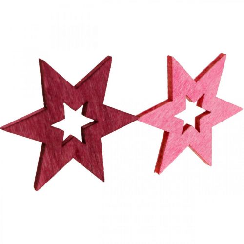 Artikel Holzsterne Deko Streudeko Weihnachten Lila H4cm 72 St