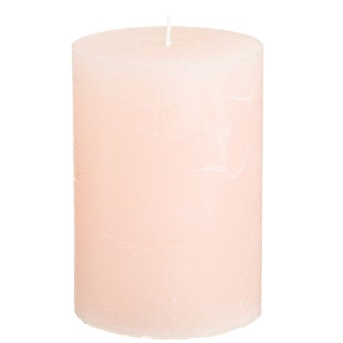 Artikel Stumpen Rosa Kerzen Hellrosa Durchgefärbt 70×100mm 4 St