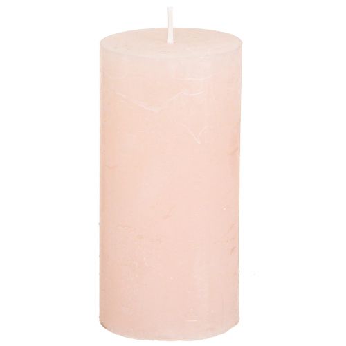 Artikel Stumpenkerzen durchgefärbt Hellrosa Kerzen Rosa 50×100mm 4 St