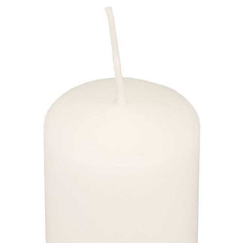 Artikel Stumpenkerzen Weiß Adventskerzen klein Kerzen 70/50mm 24 St