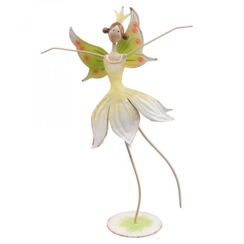 Tischdeko Frühling Blumenelfe Fee Metall Deko 25x10x37,5cm