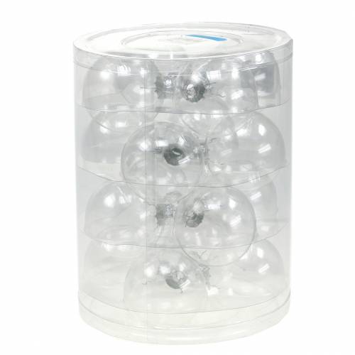 Artikel Weihnachtskugel Glas Ø7,5cm klar 12 St