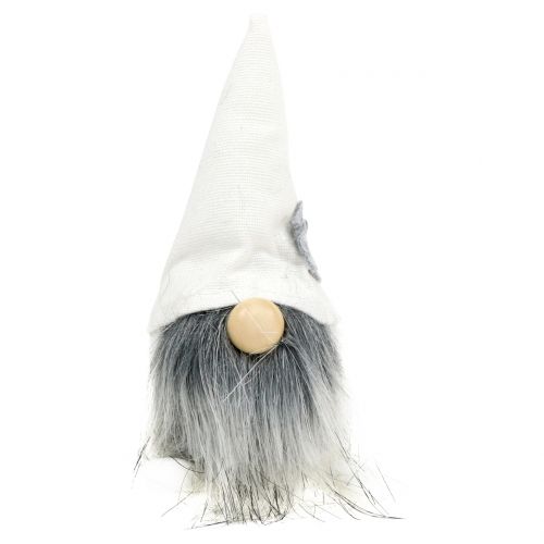Artikel Weihnachtswichtel mit Bart Weiß, Grau 12cm 4 St