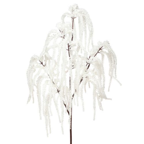 Artikel Dekozweig Trauerweide Winterdeko Weiß Glitter 82cm 2St