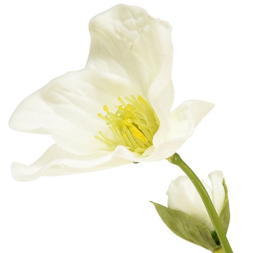 Artikel Christrosen Kunstblumen Weiß Weihnachtsdeko 37cm 2St