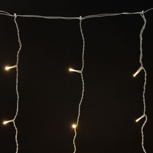 Lichtervorhang 120 LED Lichterkette Warmweiß 100×180cm