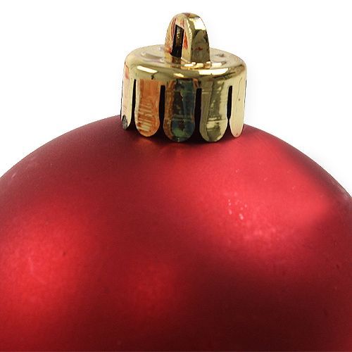 Artikel Weihnachtskugel Plastik Rot Ø6cm 12 St